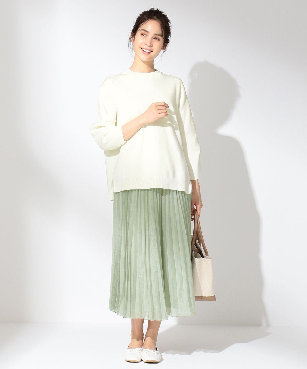 ANY 【洗える】シアーアコーディオン プリーツスカート 