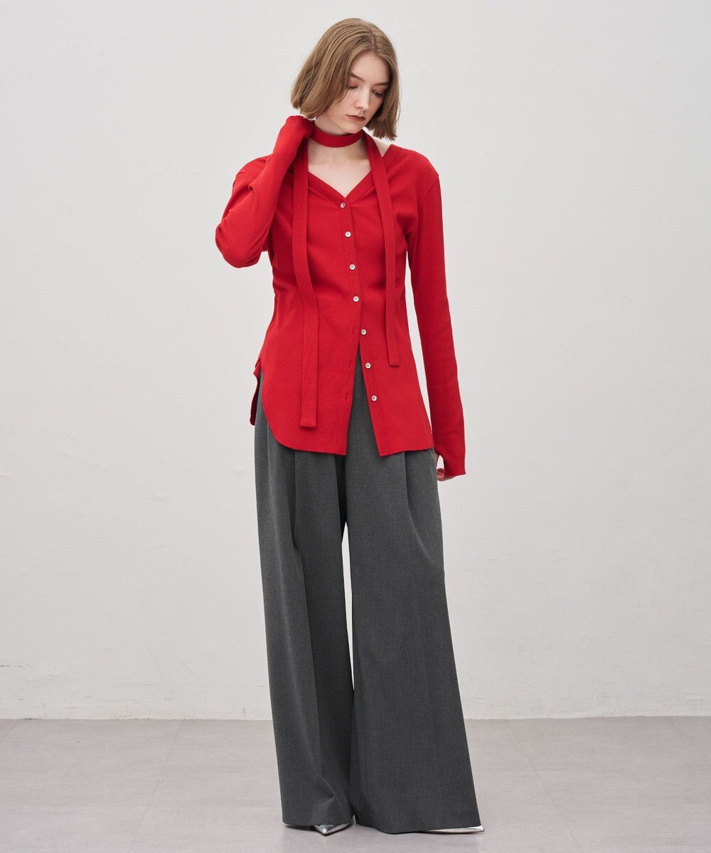 uncrave ヴィンテージリブ 2WAYトップス 