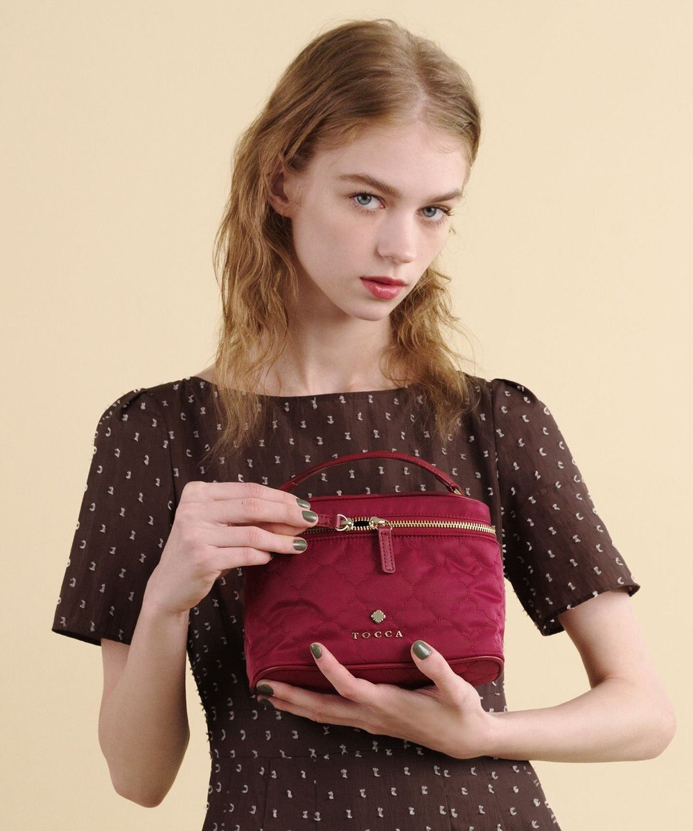 TOCCA CHECKER CLOVER VANITY ヴァニティバッグ 