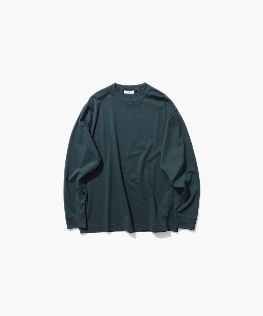 ATON 48/2 NATURAL DYE COTTON | オーバーサイズ L/S Tシャツ - UNISEX 
