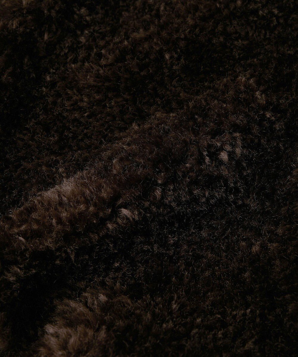 AMERICAN HOLIC ノーカラーフェイクファーコート 