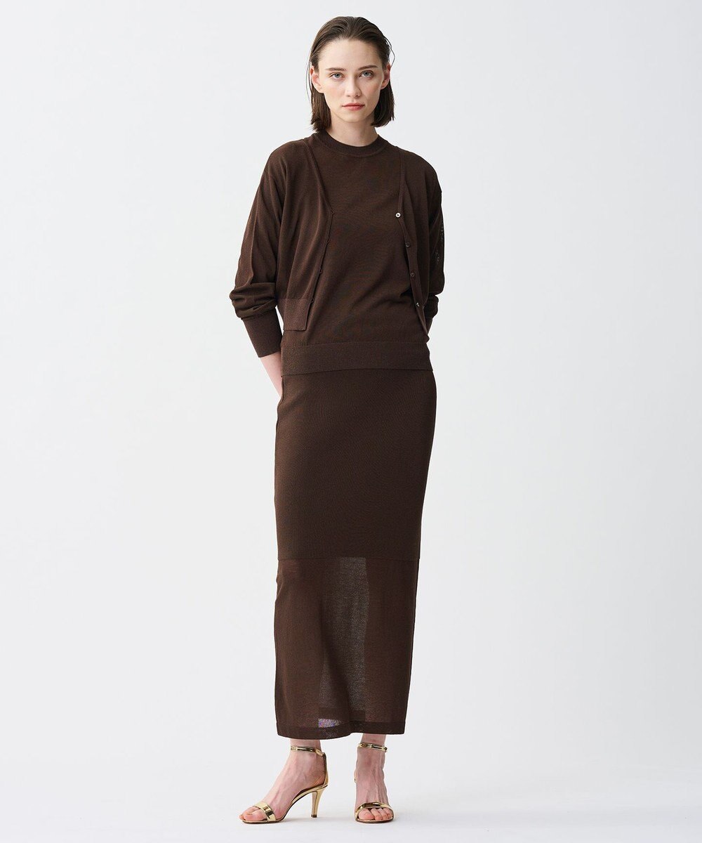 uncrave シアー ニットプルオーバー 