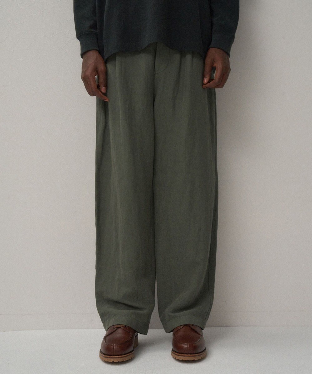 ATON COTTON LINEN VOILE | ルーズフィットパンツ - UNISEX 