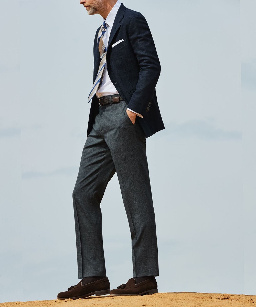 GOTAIRIKU 【形態安定/コンバーチブルカフス仕様】PREMIUMPLEATS_レギュラーカラー 通年ドレスシャツ 