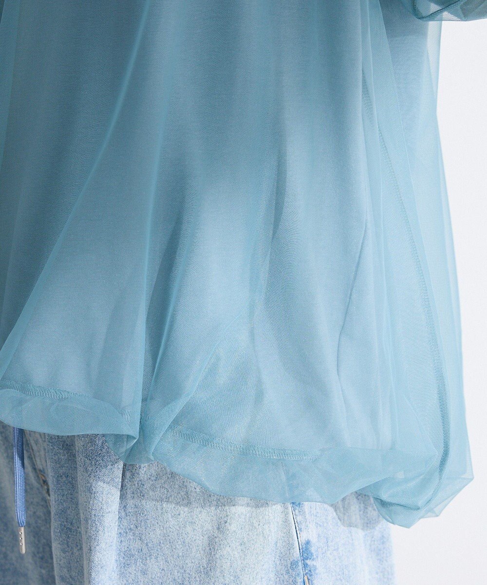 Green Parks チュールドッキングバルーン５分袖プルオーバー 