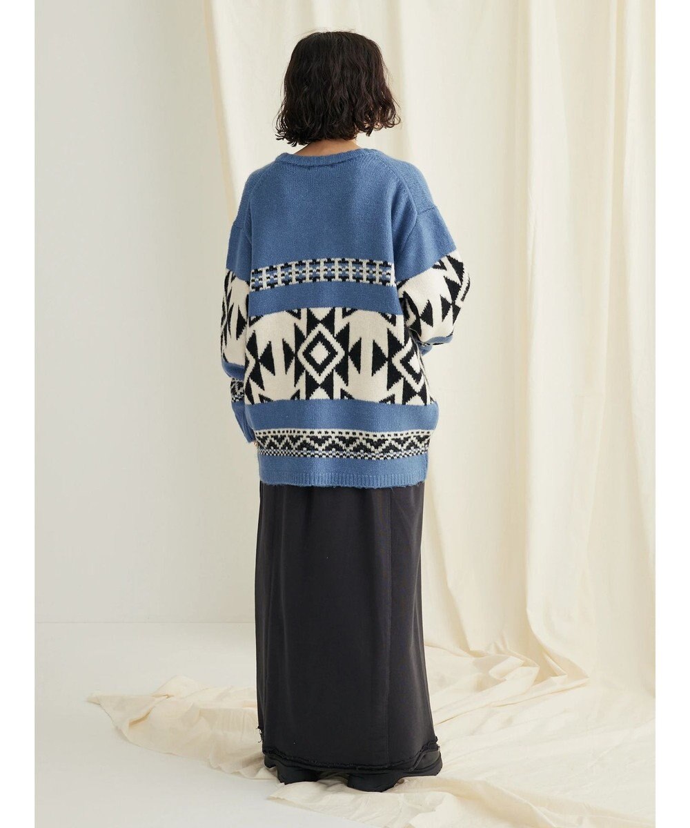 CRAFT STANDARD BOUTIQUE オルテガ柄ニットＺＩＰブルゾン 