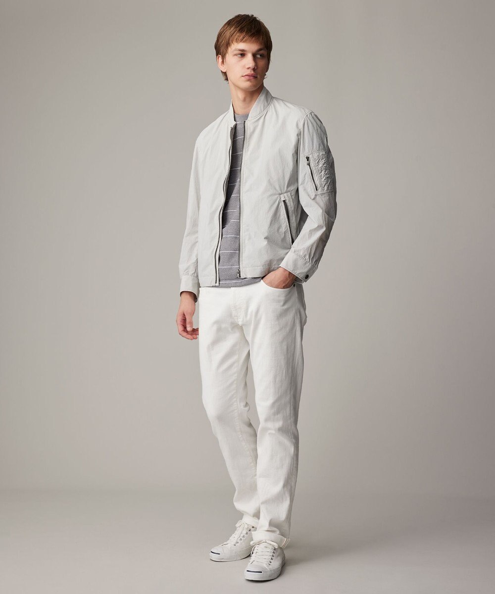 JOSEPH ABBOUD 【軽量/ストレッチ/撥水】ライトワッシャーストレッチ ショートブルゾン 