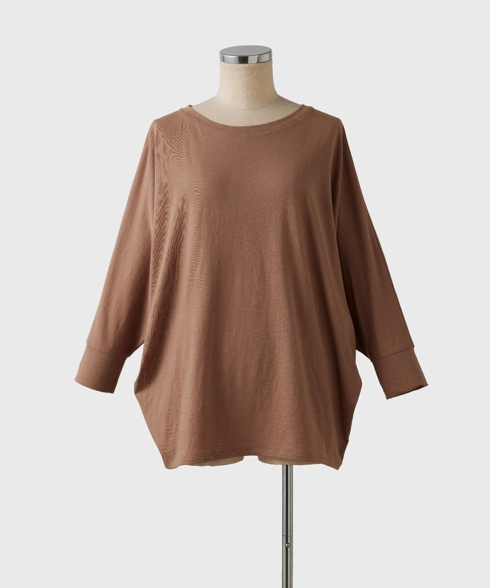 TOQUE 〈大草直子さんアドバイザー〉 【天然素材】タンギスコットン天竺ドルマンTシャツ 