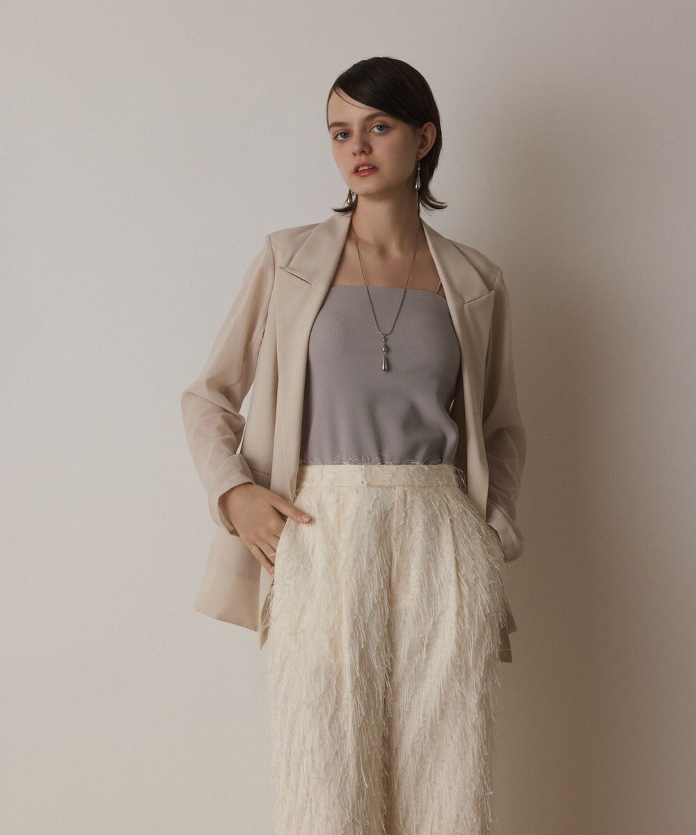 GRACE CONTINENTAL シアーテーラードジャケット 