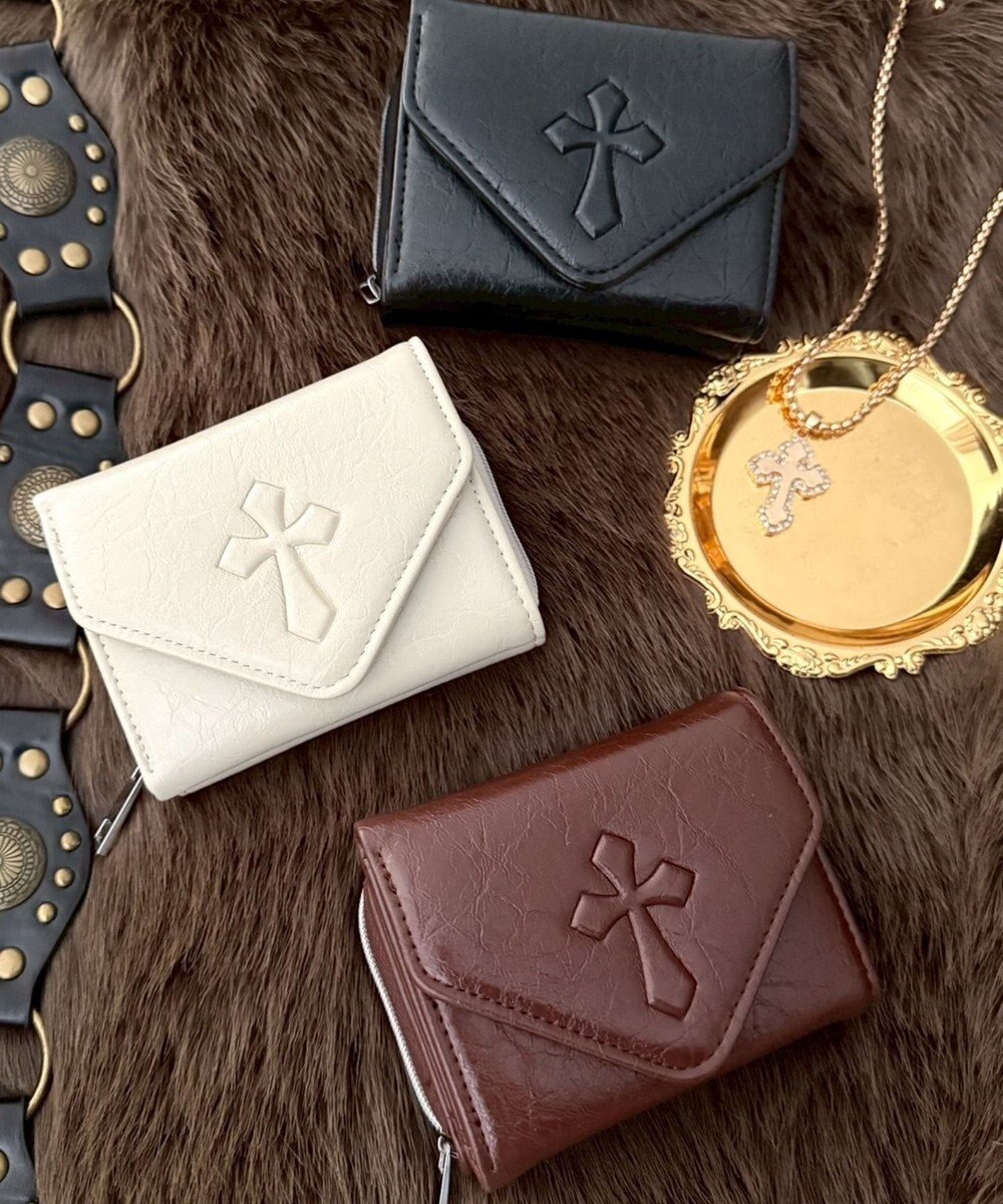 WEGO エンボスクロスウォレット 