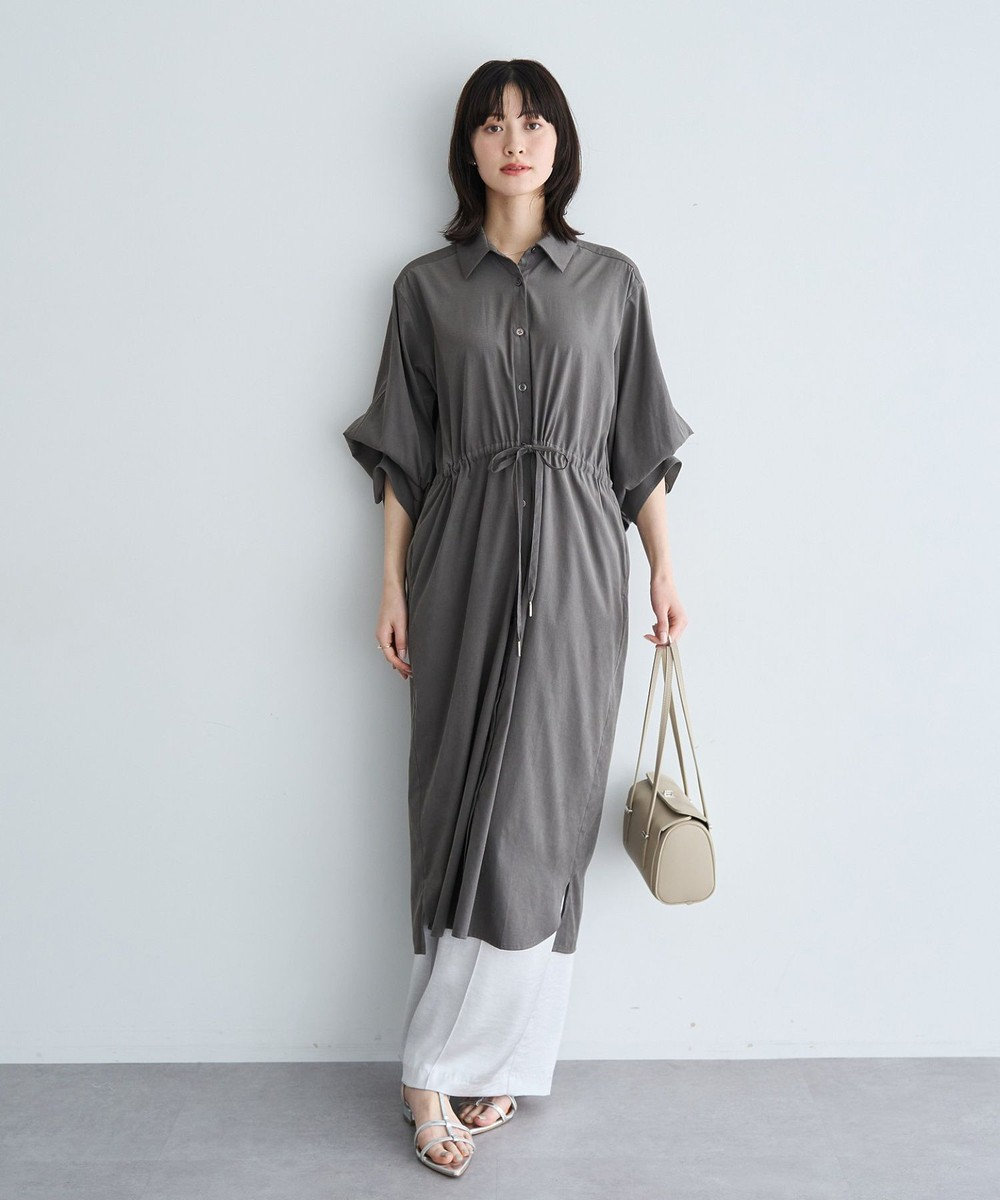 YECCA VECCA UVカット2way袖バルーンワンピース 