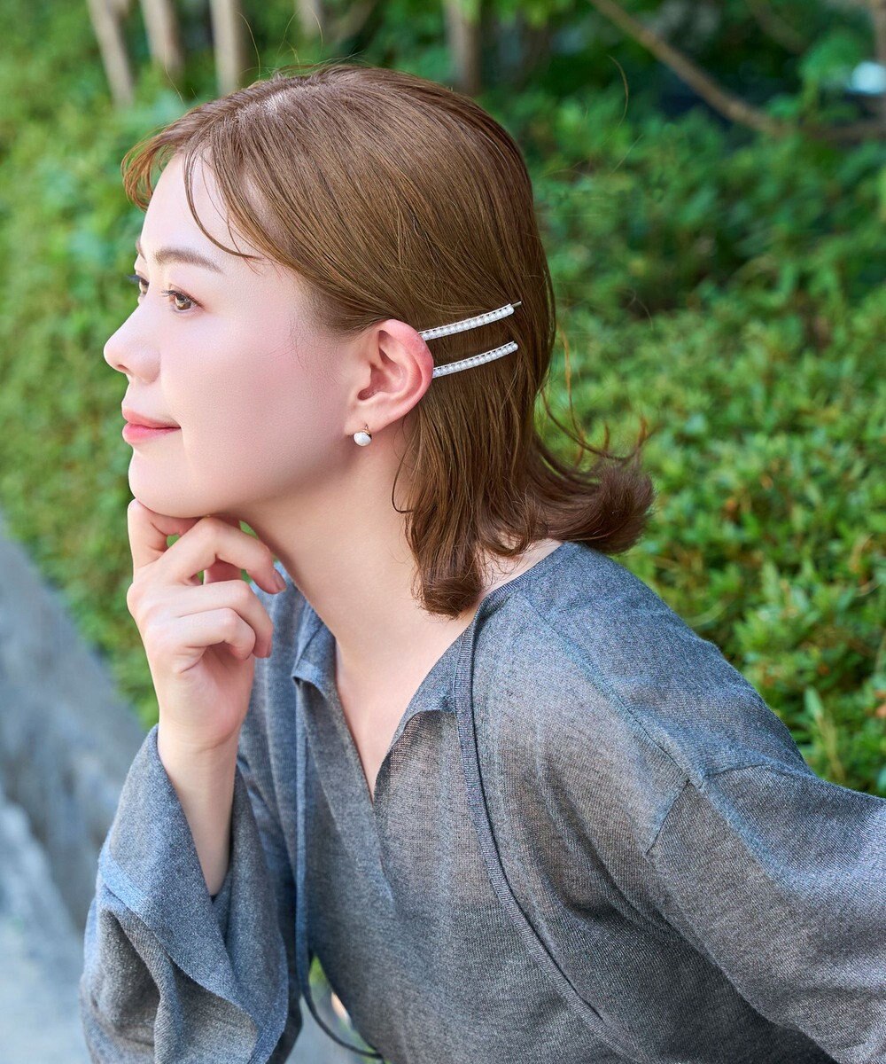 Phoebe <オンワード限定セット>2setプチパールヘアピン×ワンポイントパールピアス 