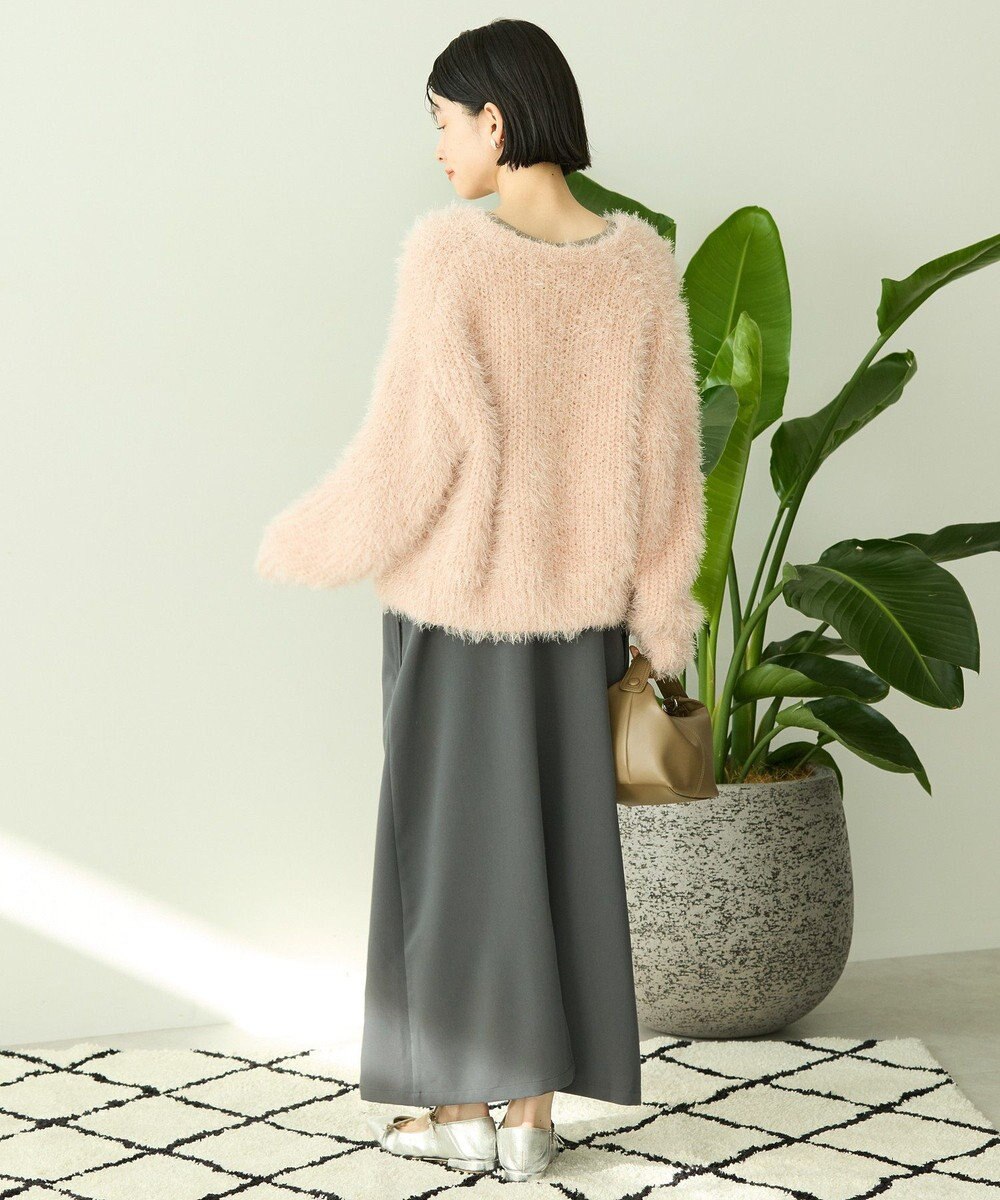 AMERICAN HOLIC シャギーニットクルーネックカーディガン 