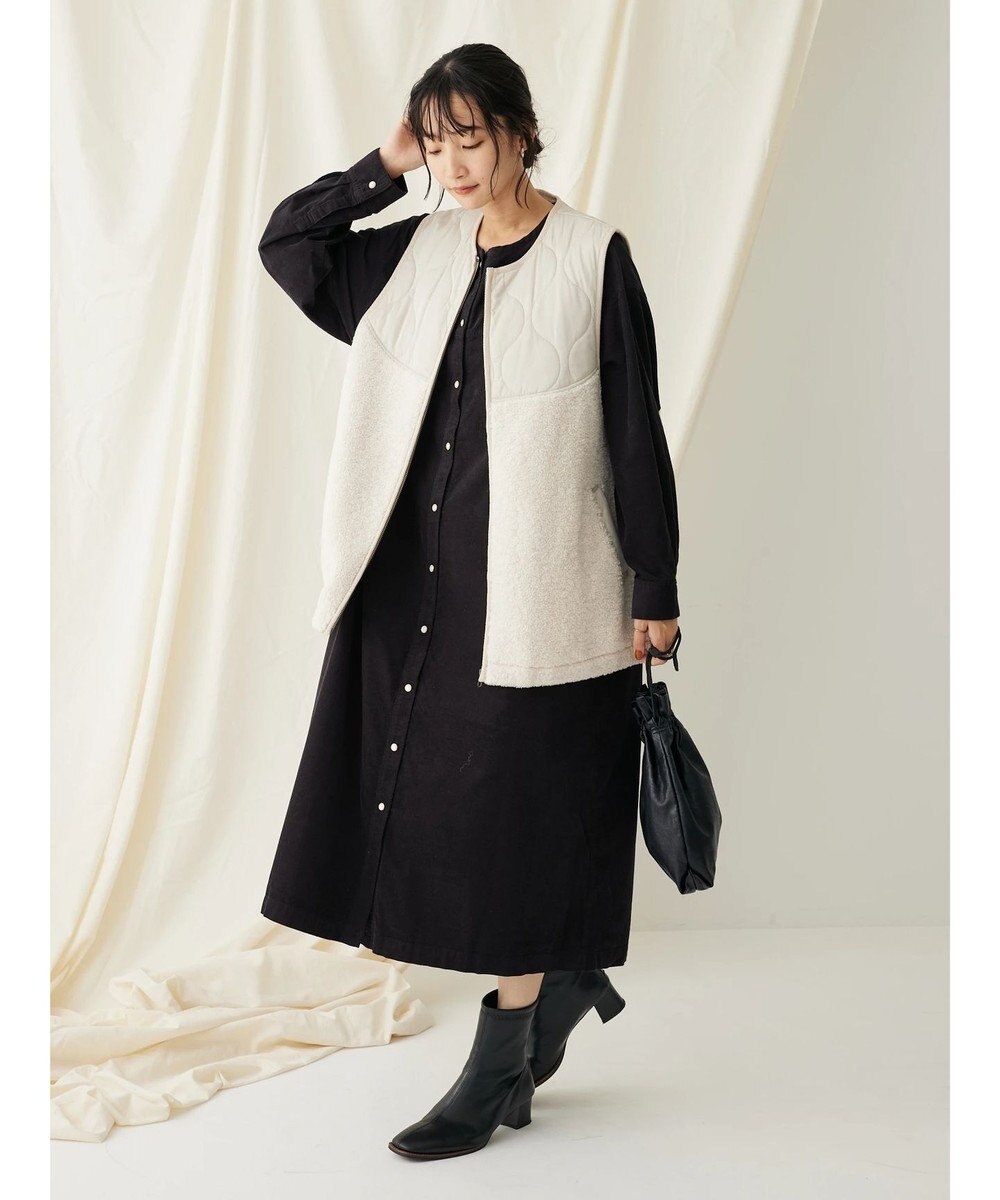 CRAFT STANDARD BOUTIQUE キルティングボア切替ベスト 