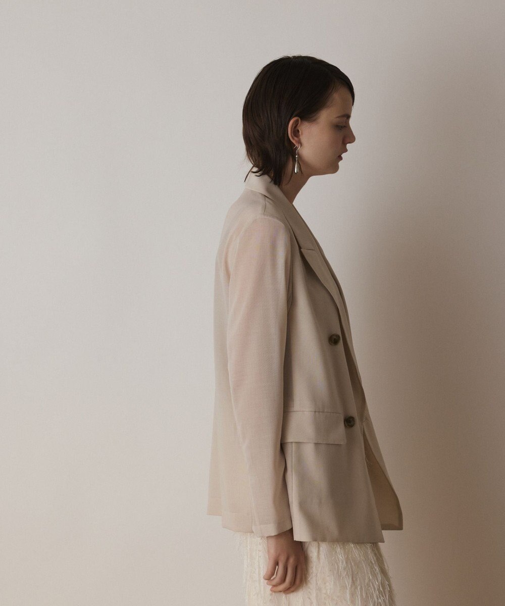 GRACE CONTINENTAL シアーテーラードジャケット 