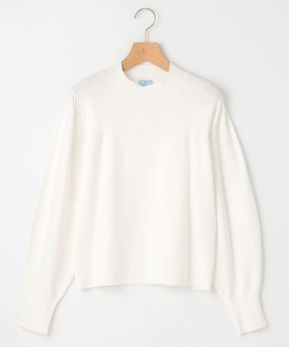 組曲 L 【洗える】Elenaパフスリーブ ニット 