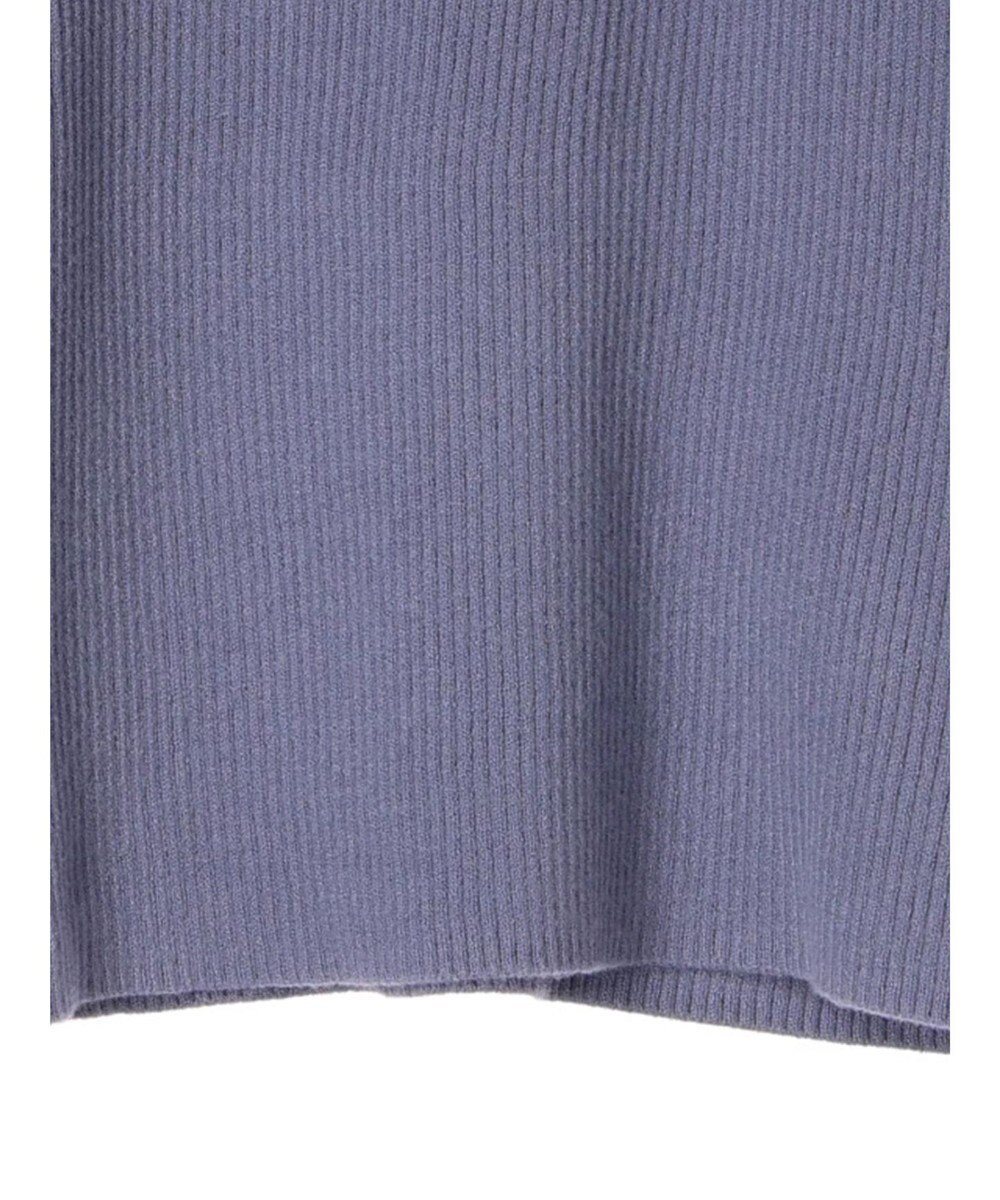 earth music&ecology やわらかタッチリブタートルネックプルオーバー 