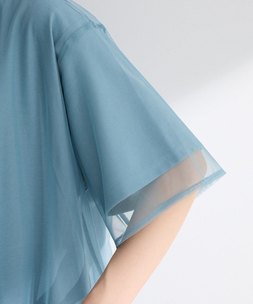 Green Parks チュールドッキングバルーン５分袖プルオーバー 