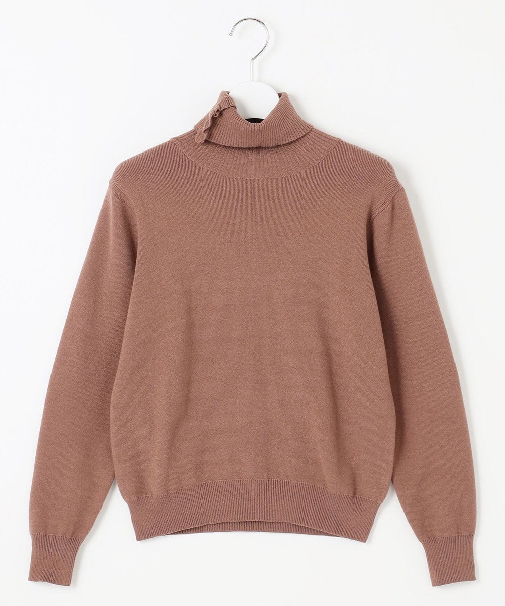 Feroux 【古畑星夏さん着用】フリルネックタートル ニット 