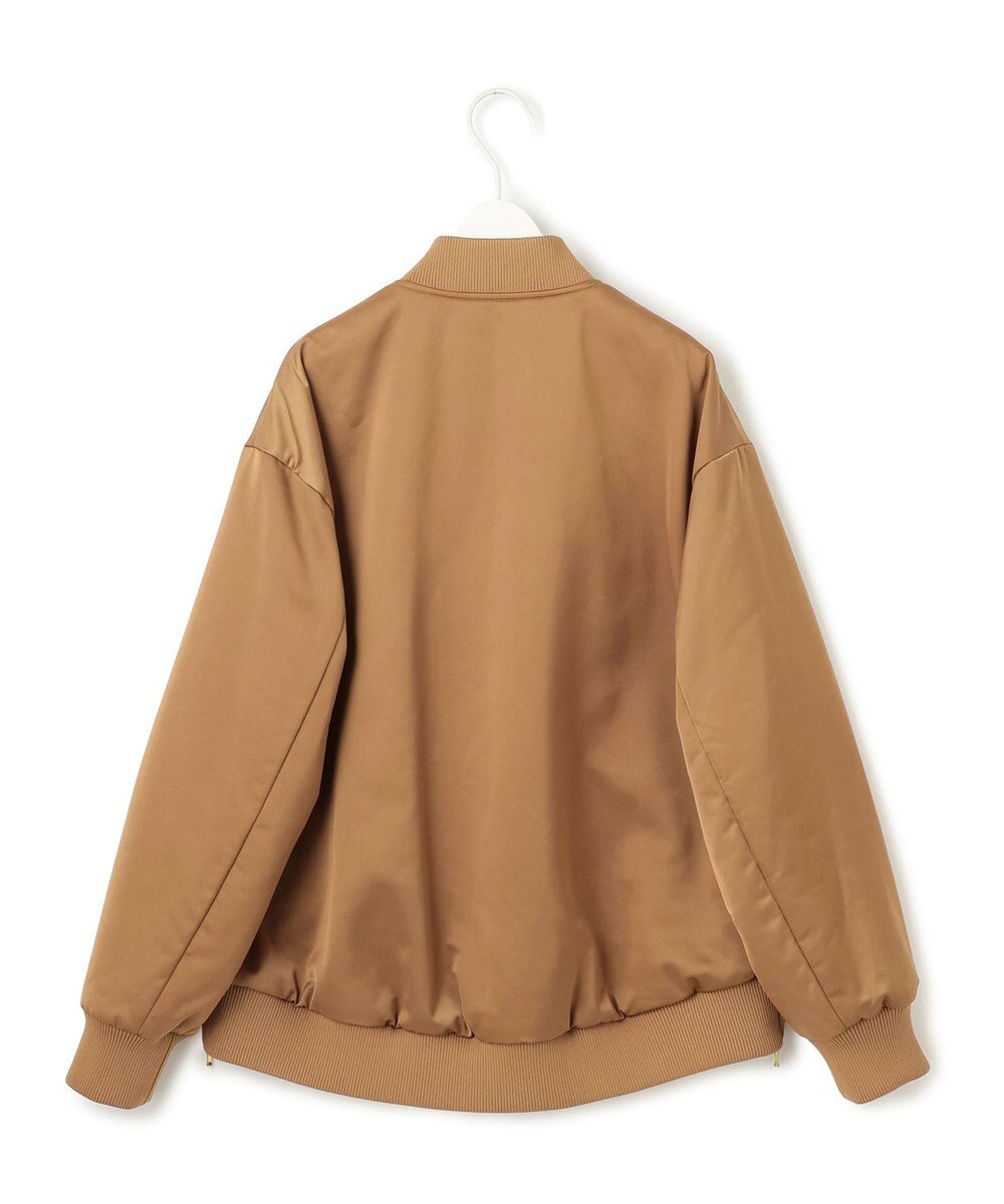 ICB 【洗える】 マットサテン MA-1ブルゾン 
