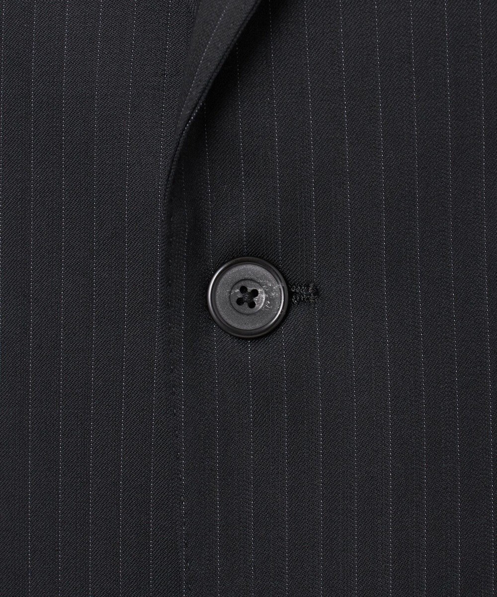 GOTAIRIKU 横に伸びる【TasmaniaWool/タマニアウール】ストレッチ スーツ（ブラックストライプ） 