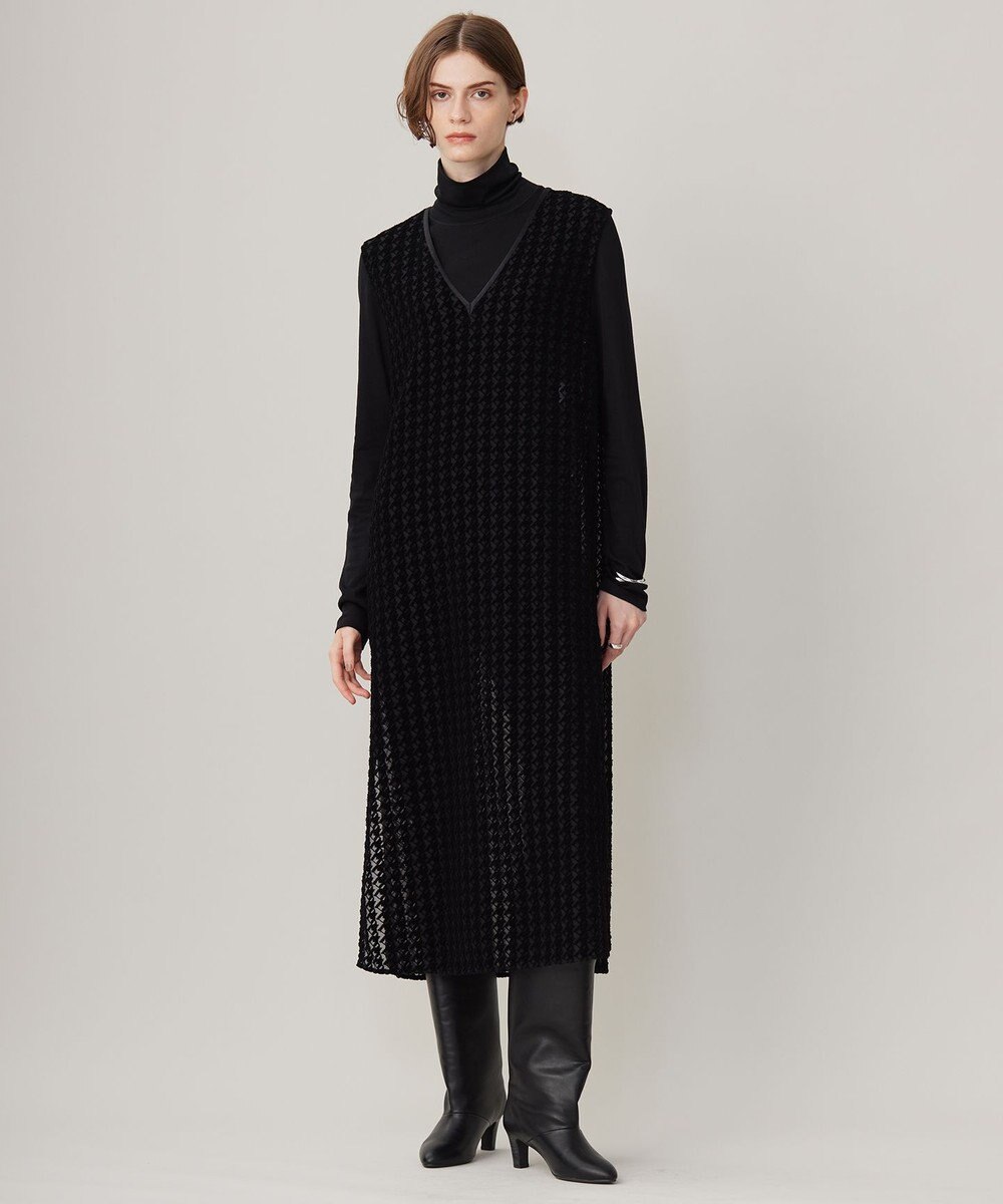 ICB L 【洗える】リヨセルカシミヤスムース ハイネックカットソー 