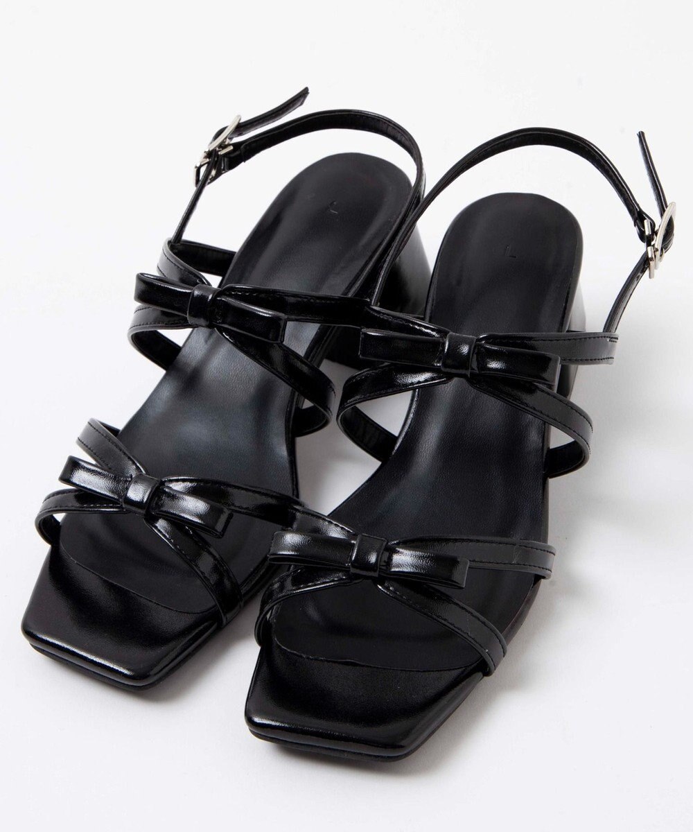 WEGO リボンヒールサンダル 