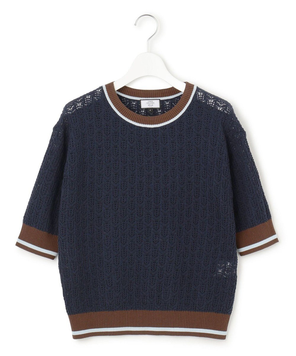 J.PRESS YORK STREET 【WOMEN】コットンベーシック ニットプルオーバー 