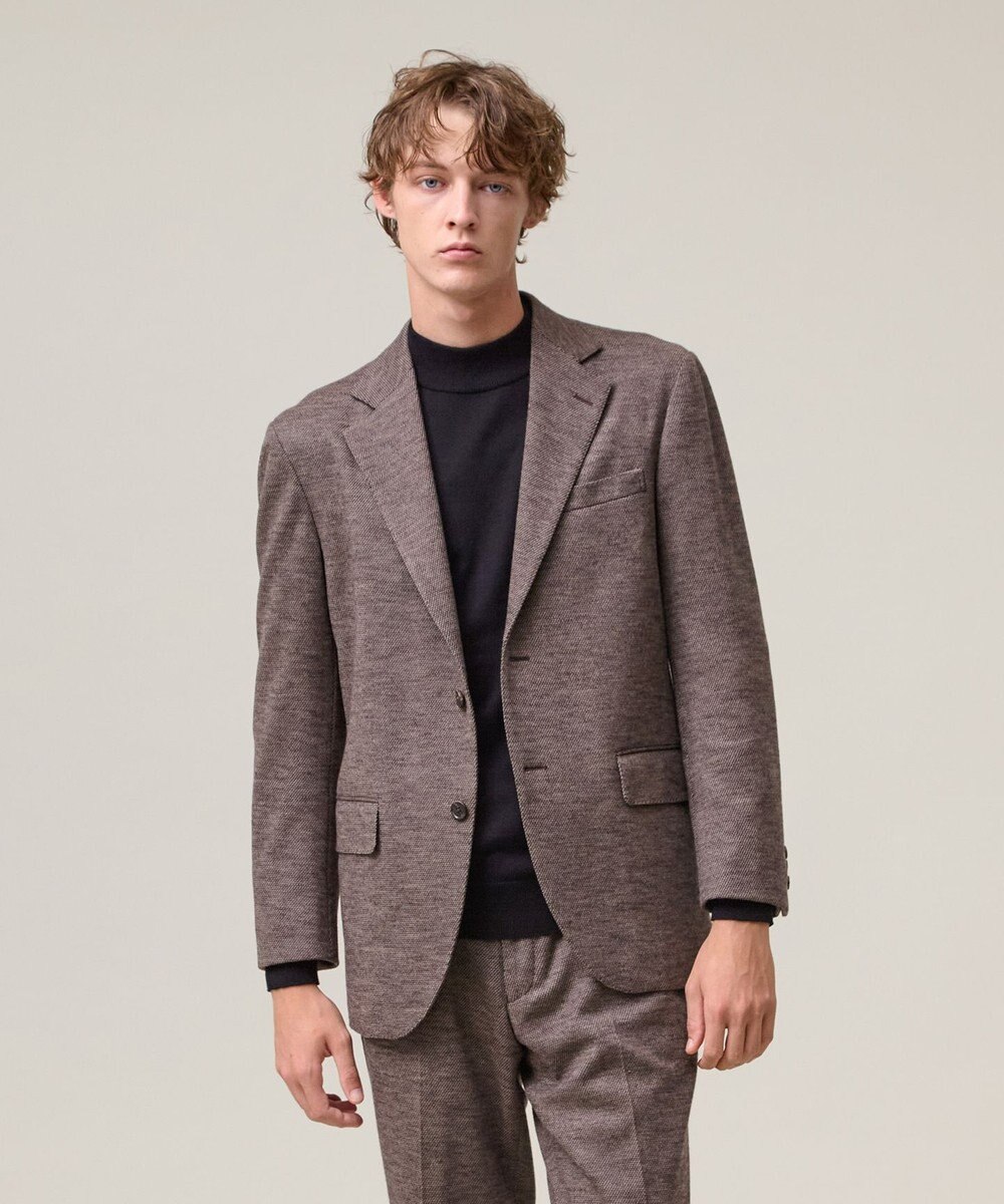 J.PRESS MEN 快適さとエレガンスを纏う【セットアップ対応 / ストレッチ】SOFAニット ハイグレードジャージー ジャケット 