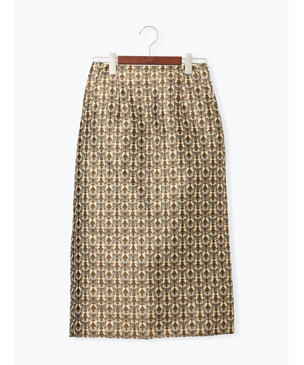 Te chichi ジャガードIラインミドルスカート 