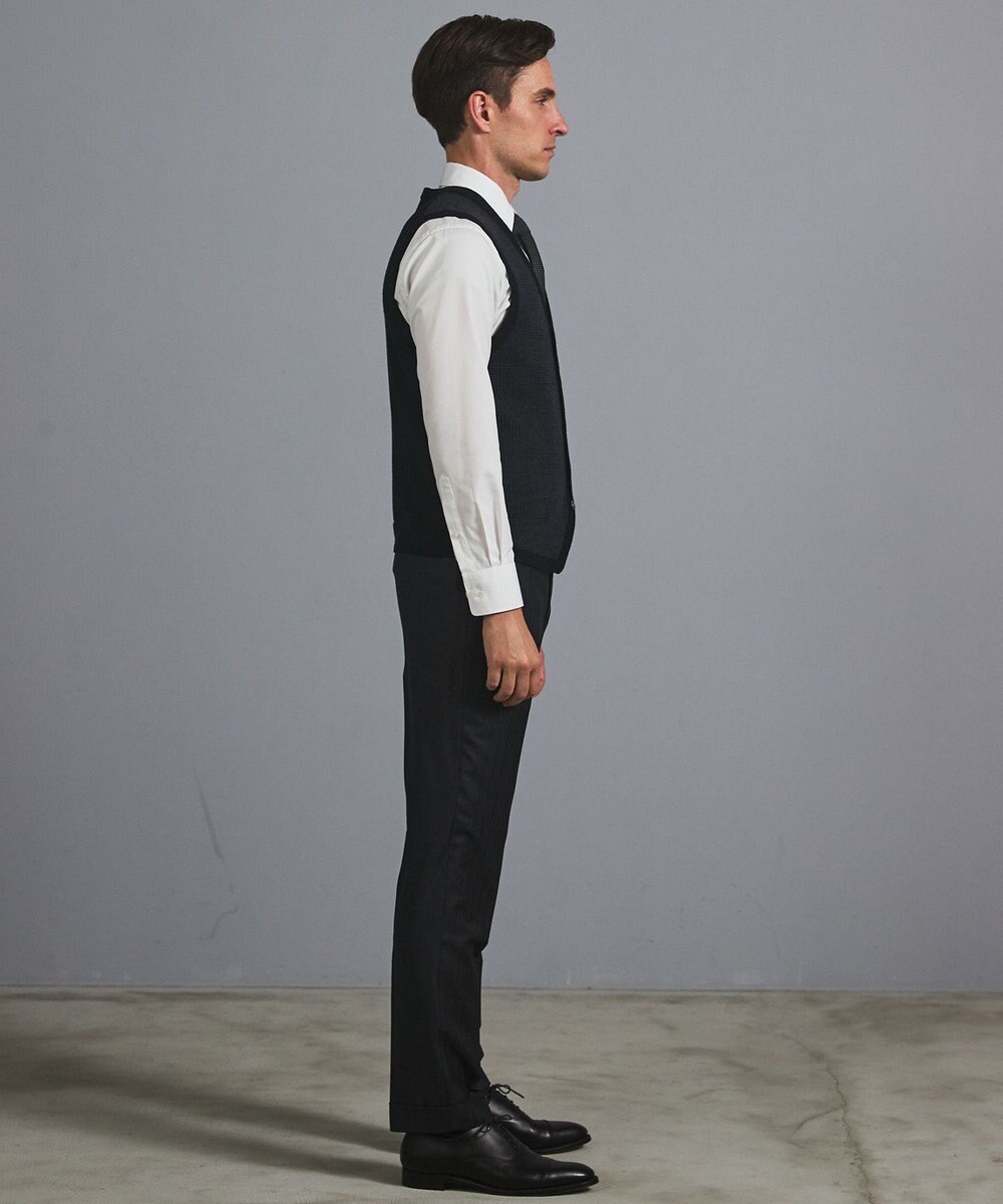 GOTAIRIKU 体温調整に【洗える/チクチクしにくい/ピリングしにくい】イタリア糸 ハイゲージ ベスト_WOOL100% 