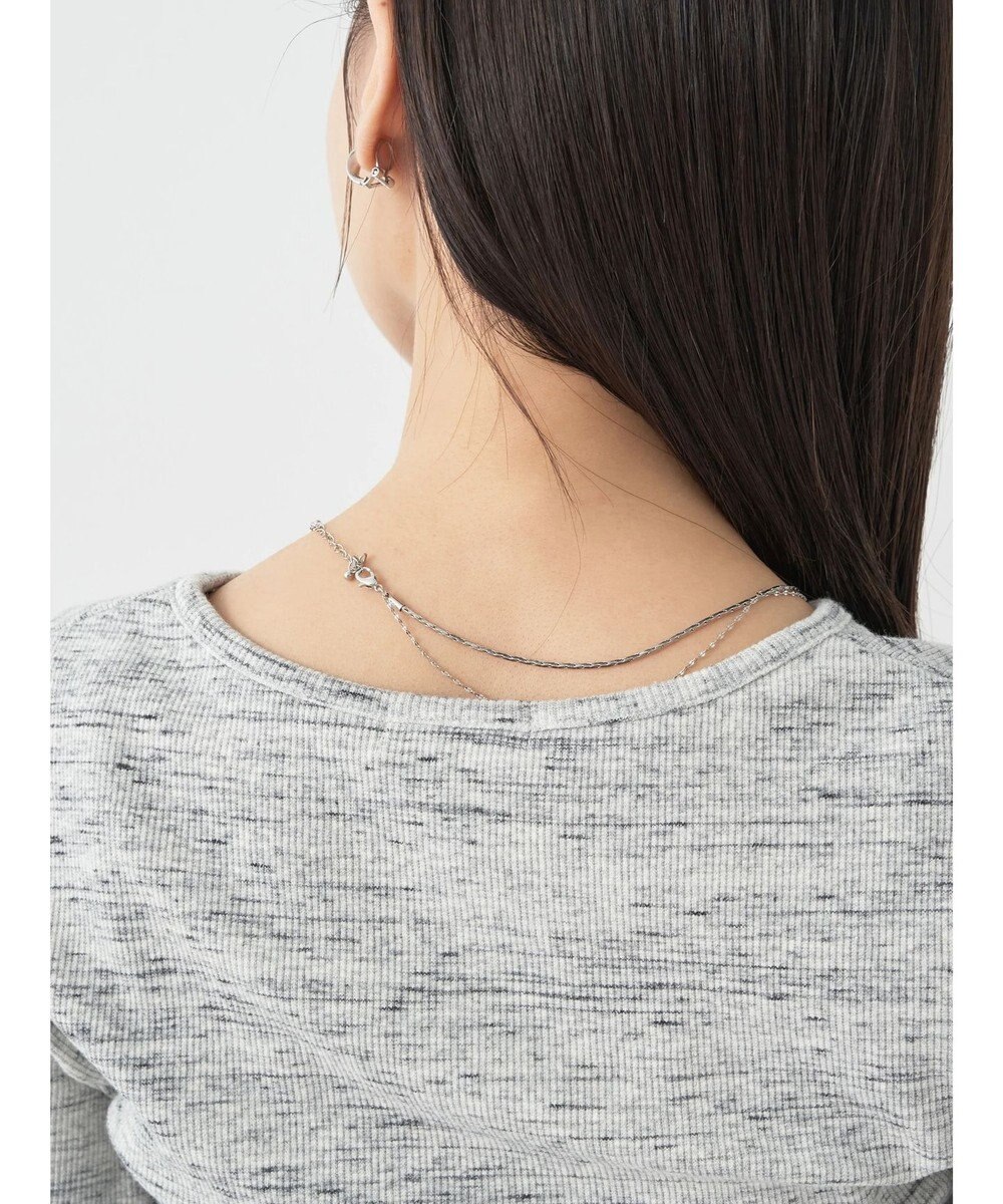 earth music&ecology メランジリブカーディガン（ｇｒａｙ） 