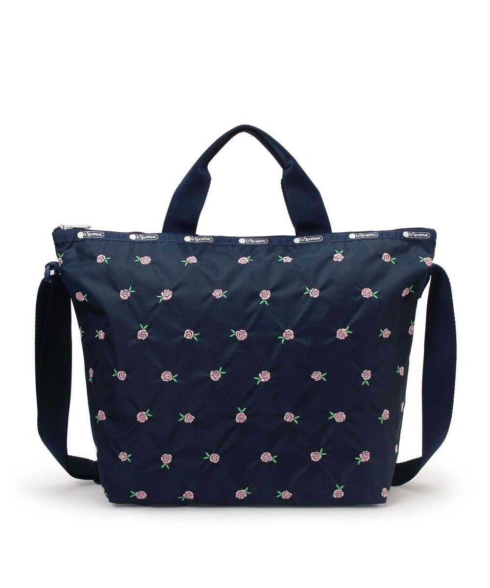 LeSportsac DELUXE EASY CARRY TOTE/ピンクローズエンブロイダリー 