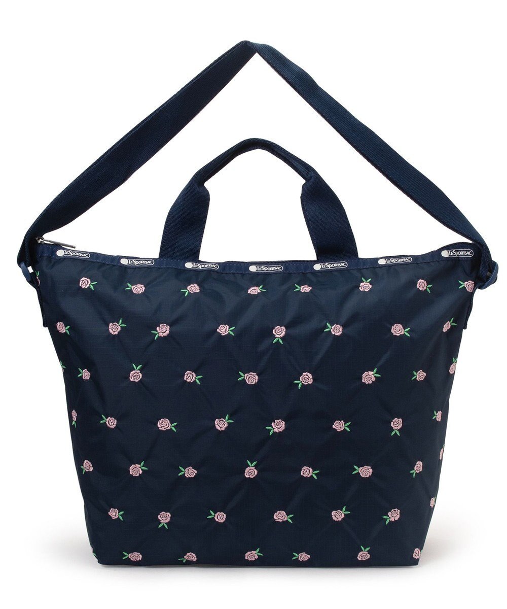 LeSportsac DELUXE EASY CARRY TOTE/ピンクローズエンブロイダリー 