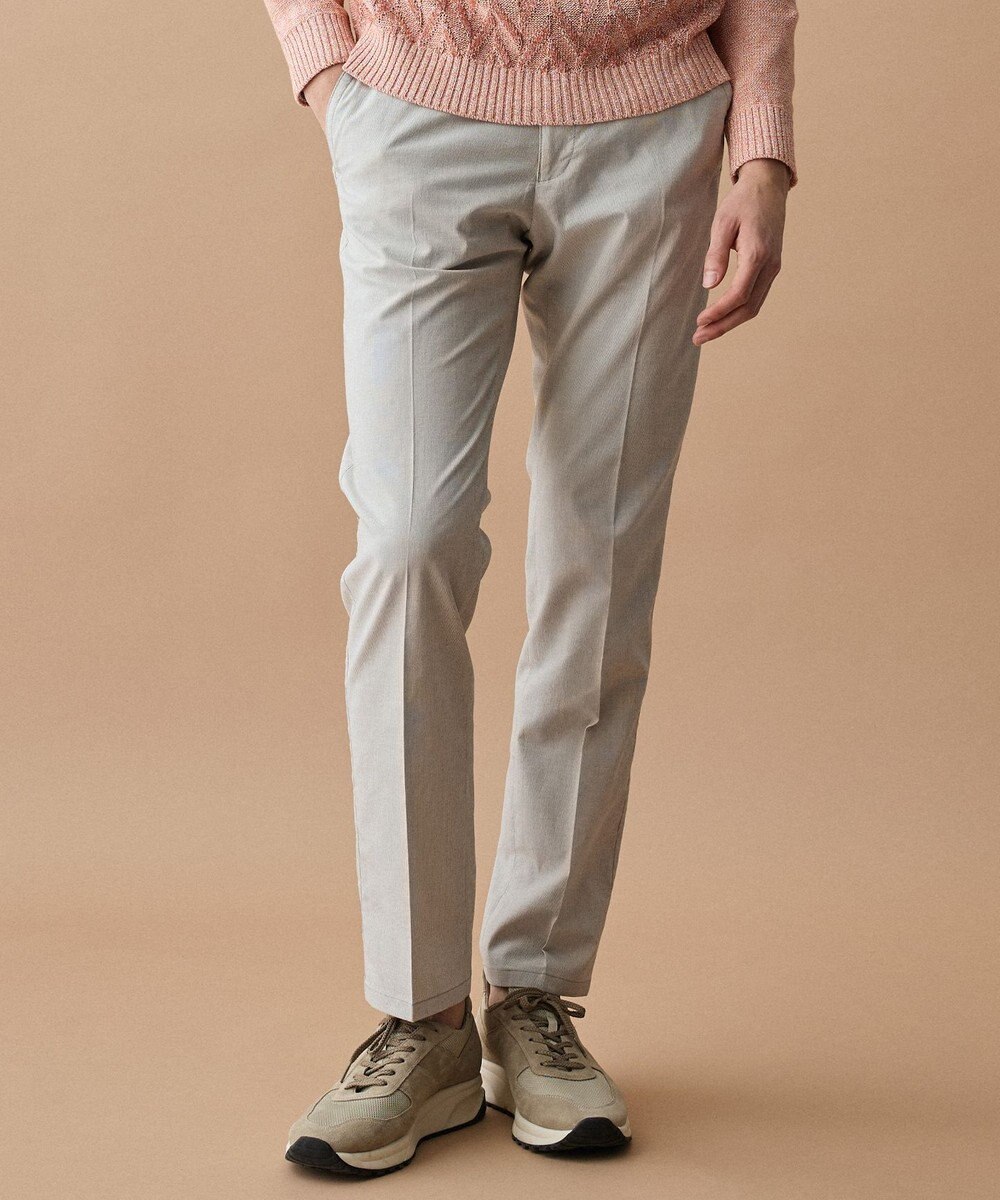 JOSEPH ABBOUD 【キングサイズ・ウエストも伸びる!オーガニックコットン使用】ムリネサマー パンツ 