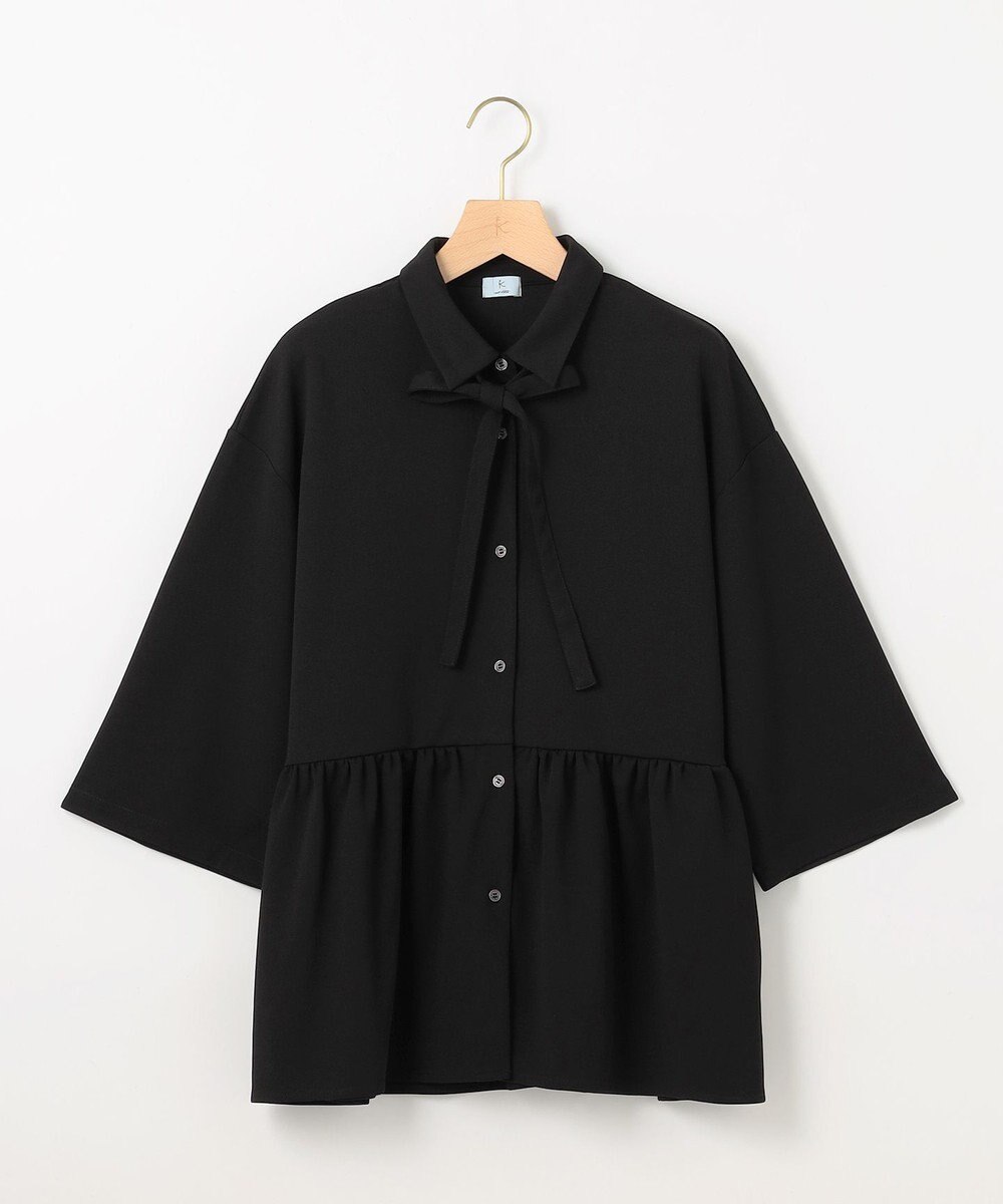 組曲 S ジョーゼットジャージーボウタイチュニック ブラウス 