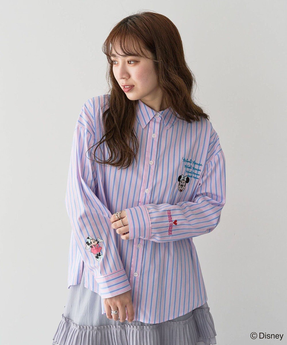 Green Parks ミッキー＆フレンズ／ストライプシャツ 