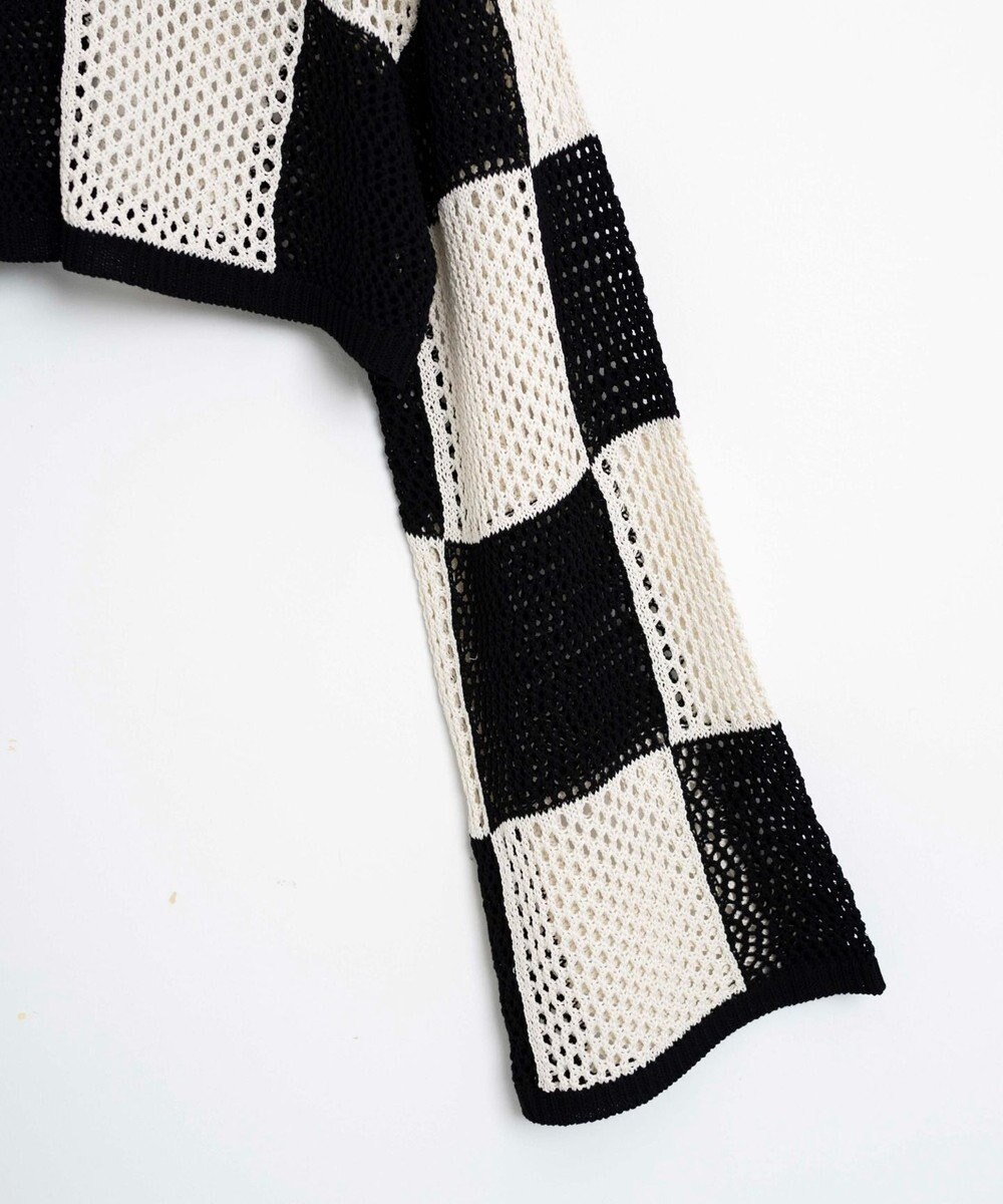 WEGO チェッカーメッシュニット 