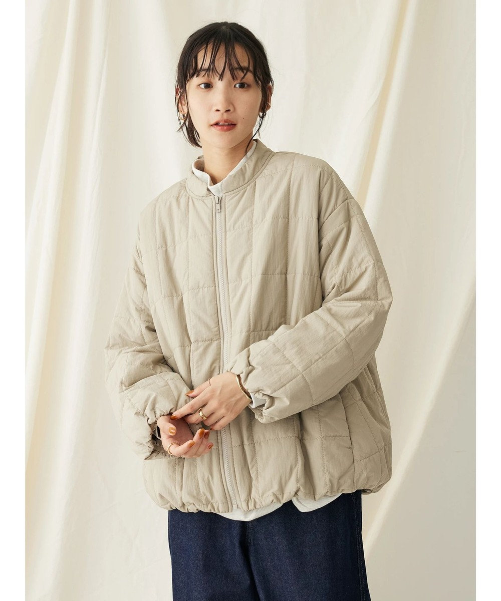 CRAFT STANDARD BOUTIQUE 蓄熱 スクエアキルトブルゾン 