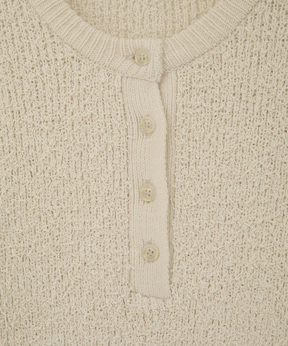 CRAFT STANDARD BOUTIQUE ネップヘンリーネックニットプルオーバー 