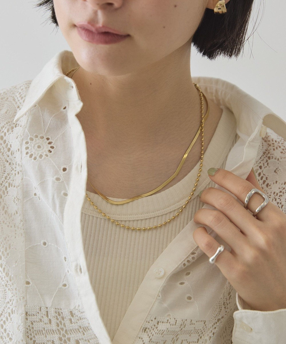 AMERICAN HOLIC 【ステンレス】スネーク2連ネックレス 