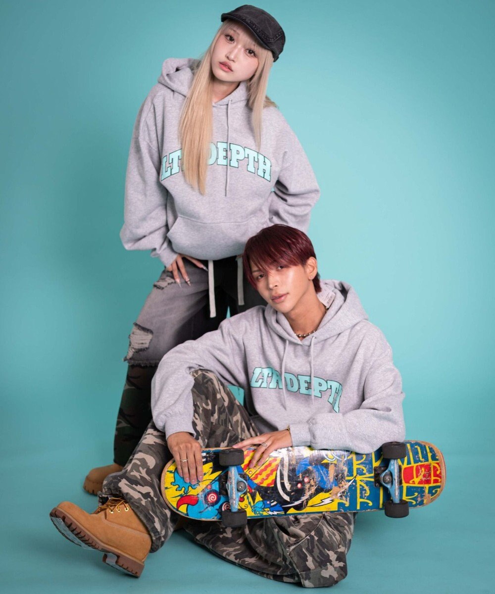 WEGO 【ユニセックス着用ITEM/MLサイズ展開】カレッジプルパーカー 