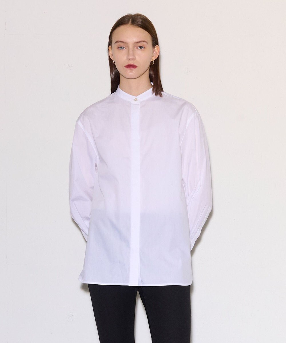 JOSEPH ポプリンシャツ×ニットベスト 