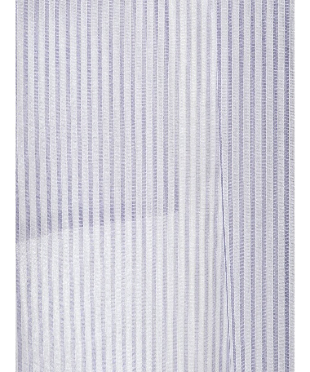 earth music&ecology 袖スリットリボンロングシャツ 