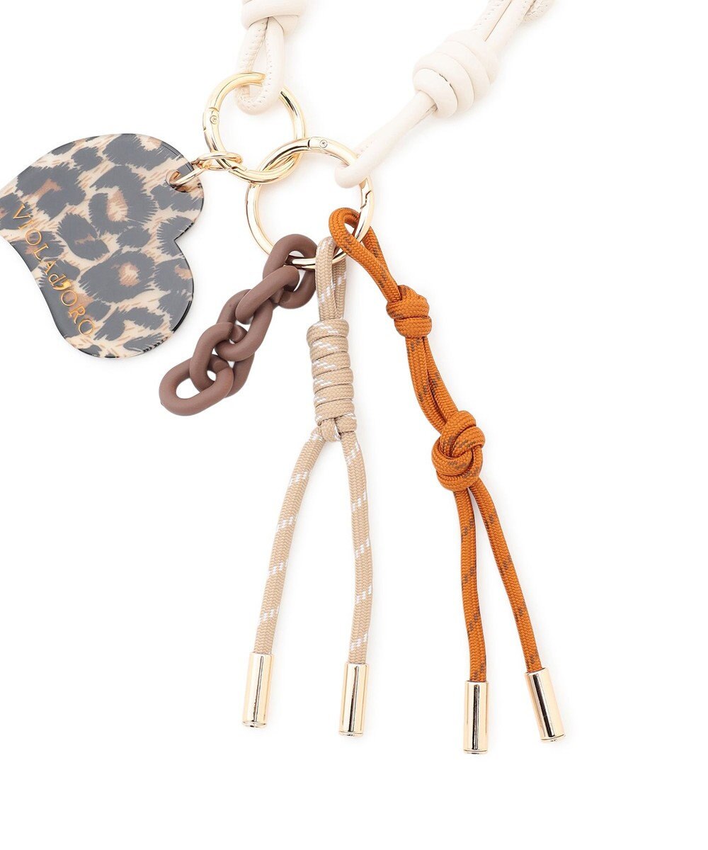 23区 VIOLAd'ORO アクリル コード マルチパーツ バッグチャーム 