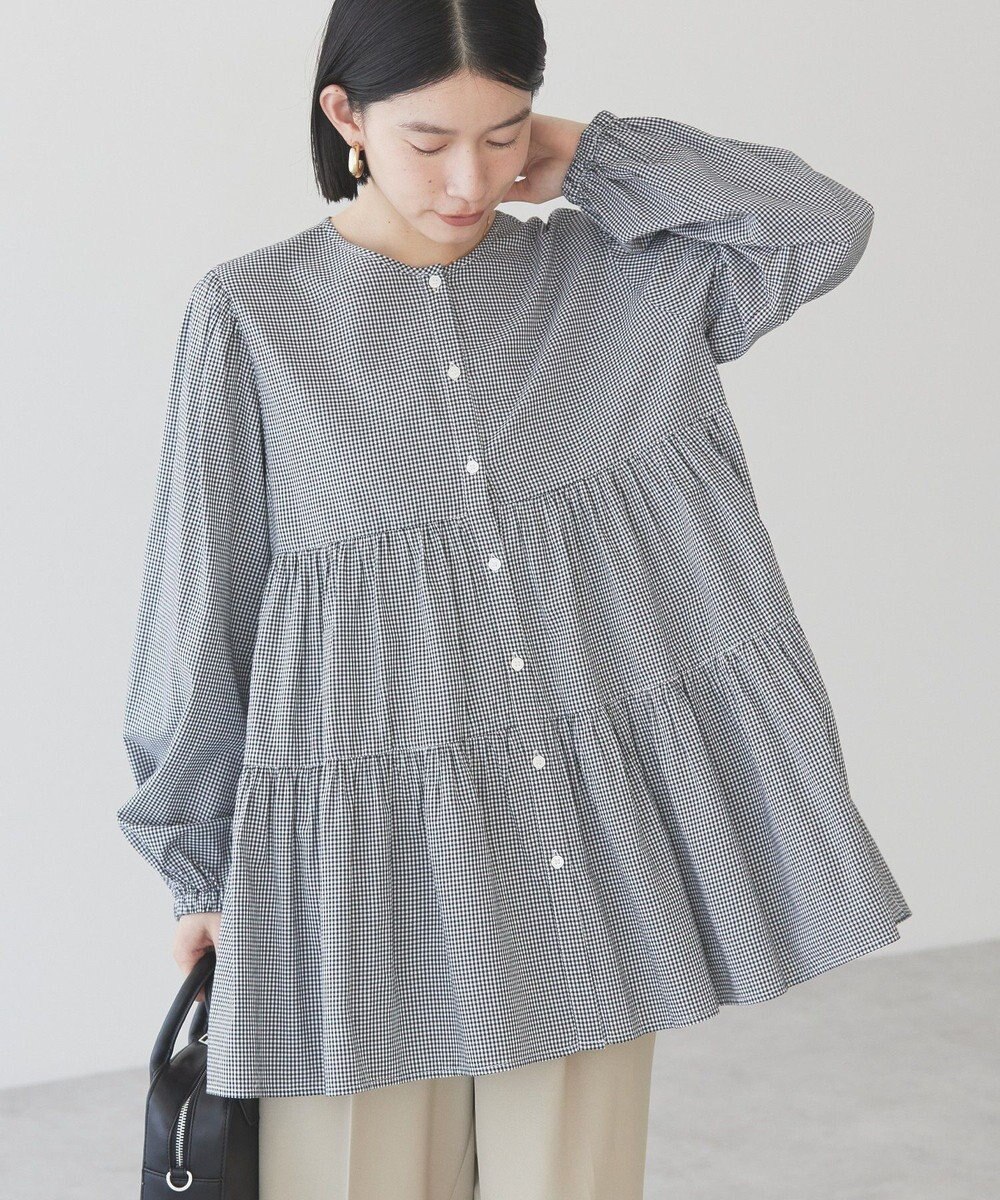 AMERICAN HOLIC ティアードギャザーブラウス 