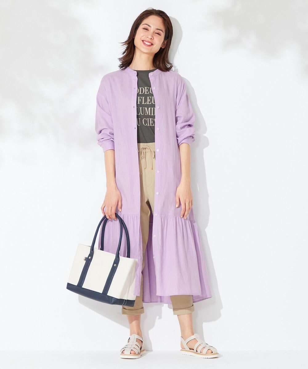 ANY 【洗える】ライトリネンクロス ワンピース 