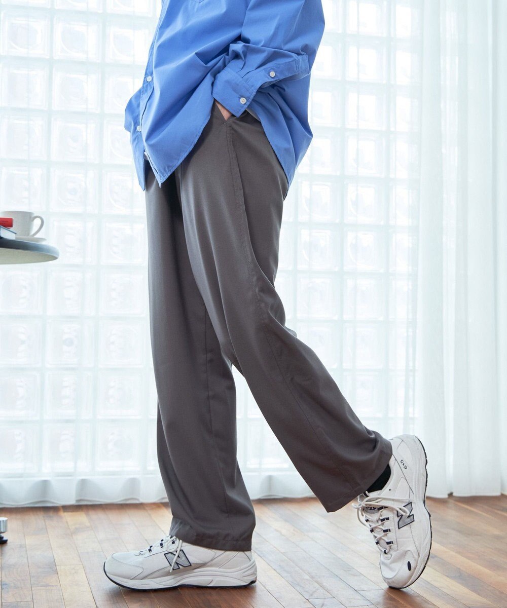 WEGO 【ウエストゴム】TRイージーストレートパンツ 