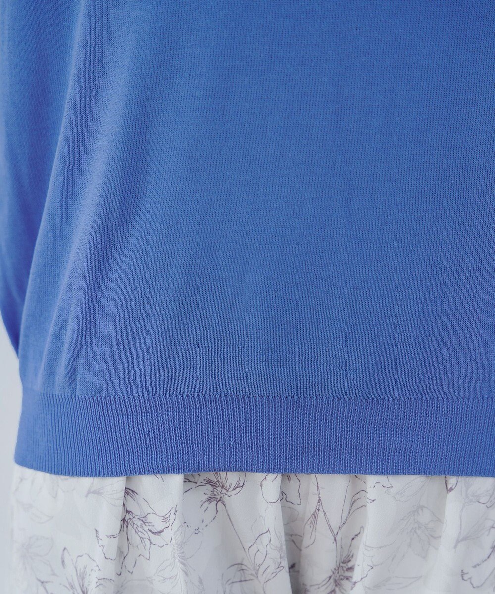 Tiaclasse L 【洗える】ビジュー付きフレンチニット 