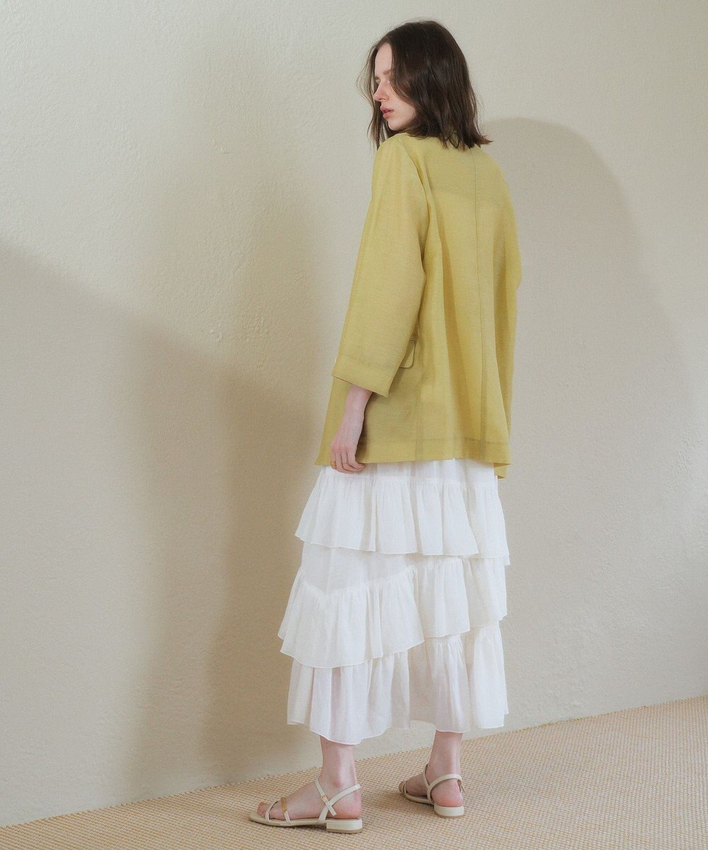 YECCA VECCA アシメラッフルスカート 